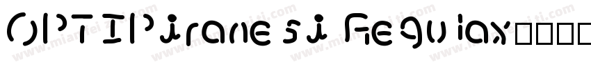 OPTIPiranesi Regulax字体转换